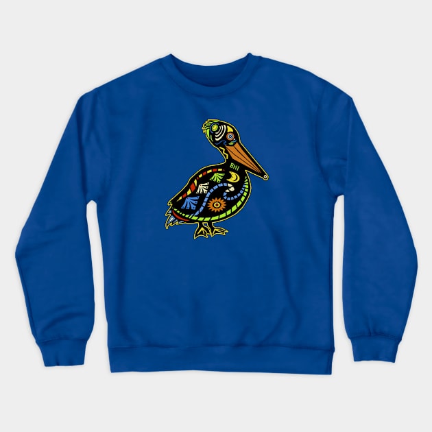 Bald Head Island Pelican Crewneck Sweatshirt by Trent Tides